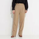 【SALE/40%OFF】NOMINE 後ろゴムハイウエストタックパンツ ノミネ パンツ スラックス・ドレスパンツ グリーン イエロー ブラウン ベージュ【送料無料】