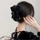 【SALE/30%OFF】Aimoon 大きめ バンスクリップリボン レディース ミニミニストア ヘアアクセサリー バレッタ・ヘアクリップ・ヘアピン ブラック
