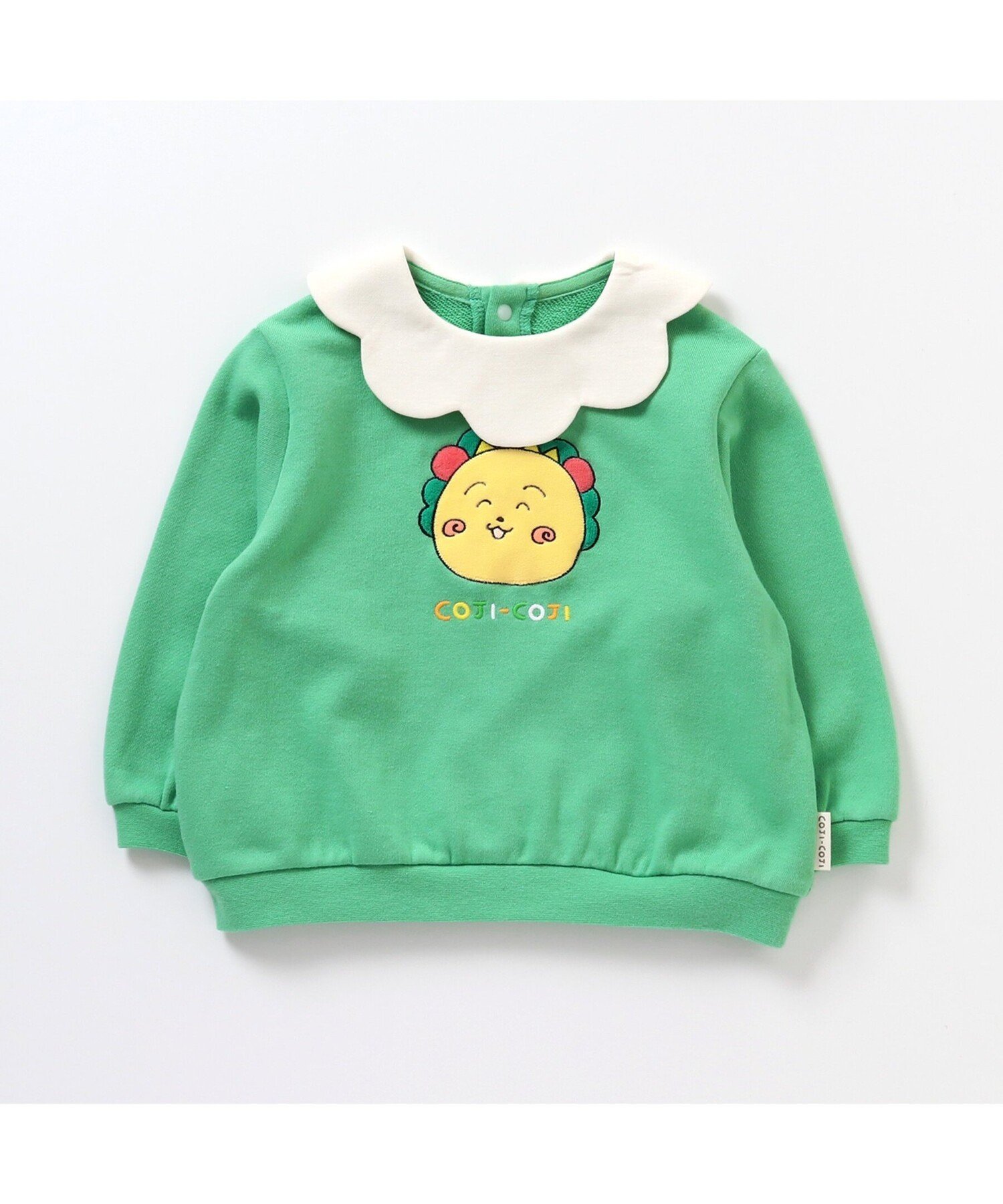 apres les cours WEB限定 COJI-COJI 襟付きトレーナー エフオーオンラインストア トップス スウェット・トレーナー グリーン イエローのサムネイル