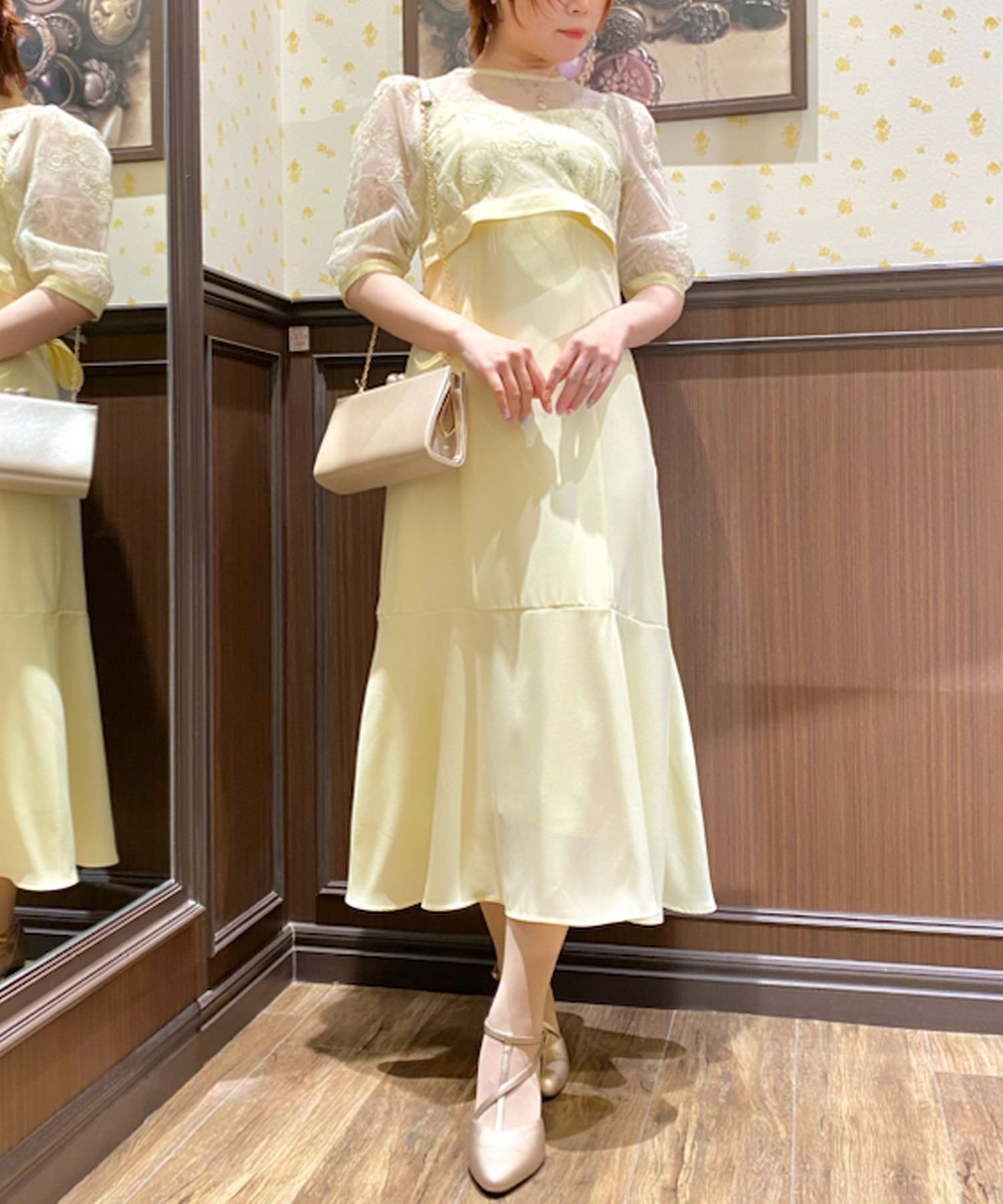 楽天市場】axes femme(カラーイエロー)(ワンピース 楽天市場】axes femme(カラーイエロー)(ワンピース