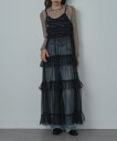 【SALE/30%OFF】MAISON BREEZE reveur MAISON BREEZE reveur/チュールティアード レースキャミワンピース 24A...