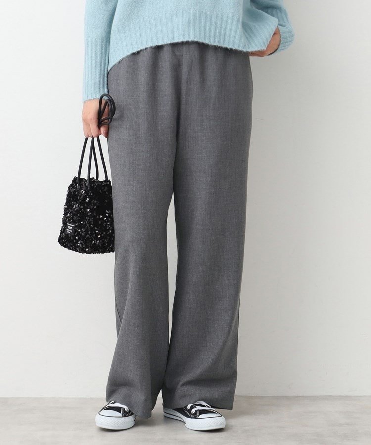 【SALE／50%OFF】Dessin 【ウエストゴム・洗える】ドロスト付きパンツ(XS~L) デッサン パンツ その他のパンツ ブラック グレー グリーン【送料無料】のサムネイル