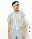【SALE/20%OFF】adabat UVカット/吸水速乾 マルチストライプドライポロシャツ アダバット トップス ポロシャツ ホワイト【送料無料】