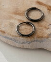 【SALE/20%OFF】MAISON BREEZE MAISON BREEZE/ピアス ステンレス 細幅 丸甲 直径1.3cm ミニ ワンタッチ フープ OSWY セットアップセブン アクセサリー・腕時計 ピアス