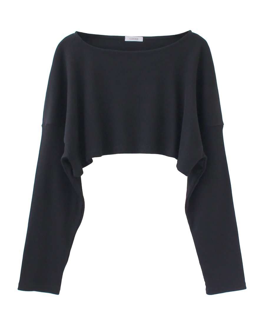 COUDRE リブトップス ディアナドット トップス カットソー・Tシャツ ブラック【送料無料】