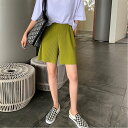 【SALE/30%OFF】Aimoon レディース ハイウエスト ハーフパンツ ミニミニストア パンツ ジーンズ・デニムパンツ ブルー ブラック グリーン ベー...
