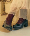 【SALE／25 OFF】axes femme 連ボタン配色ブーツ アクシーズファム シューズ 靴 ブーツ レッド ブラウン グレー【送料無料】
