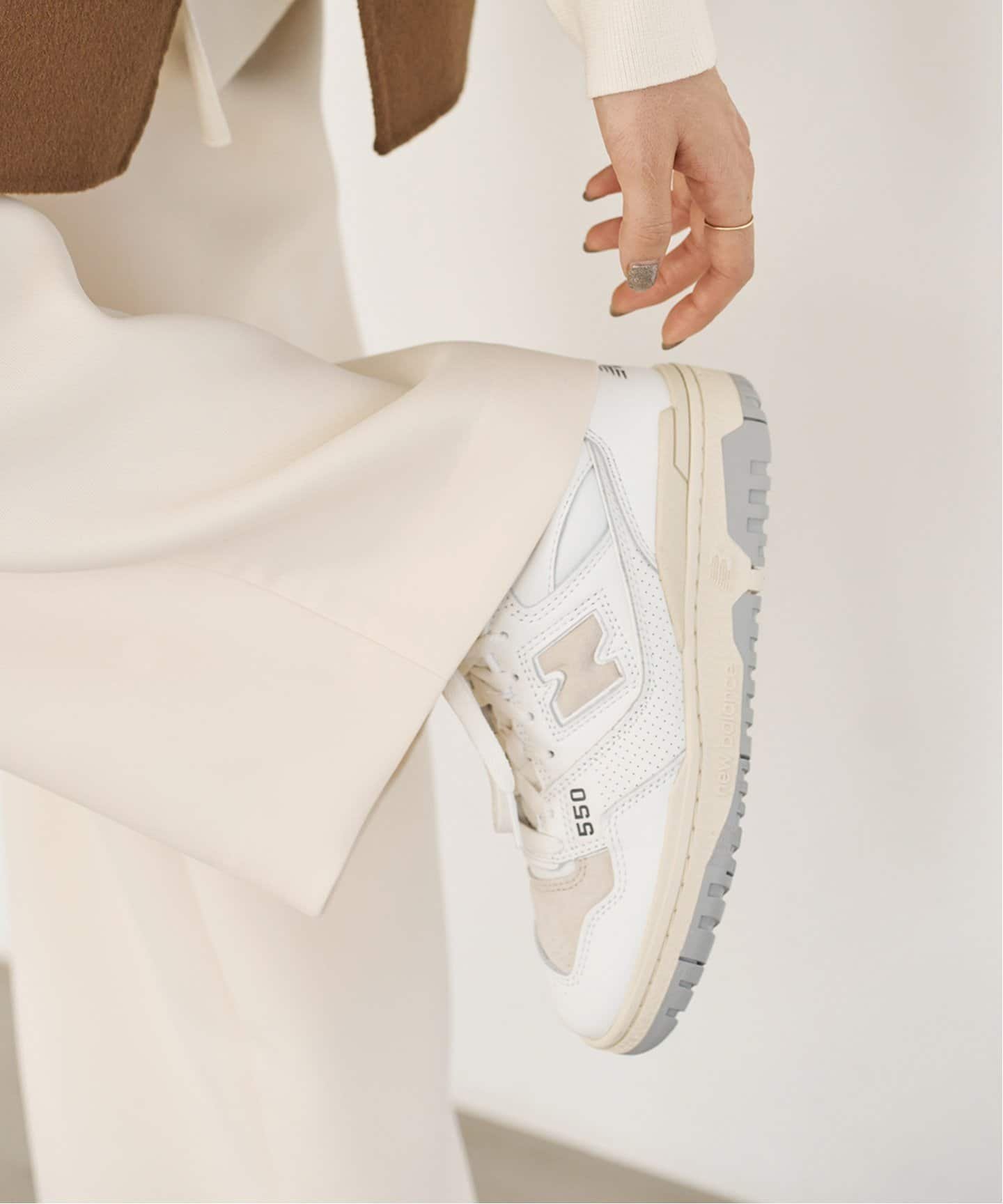 IENA 【NEW BALANCE /ニューバランス】BB550PWG イエナ シューズ・靴 スニーカー ホワイト【送料無料】のサムネイル