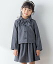 【SALE／20%OFF】BeBe Petits Pois Vert 【お揃い】リボン付きチェック無地フォーマルスーツ上下セット 110~130cm ベベ オンライン ストア スーツ・フォーマル スーツジャケット ネイビー ブラ…