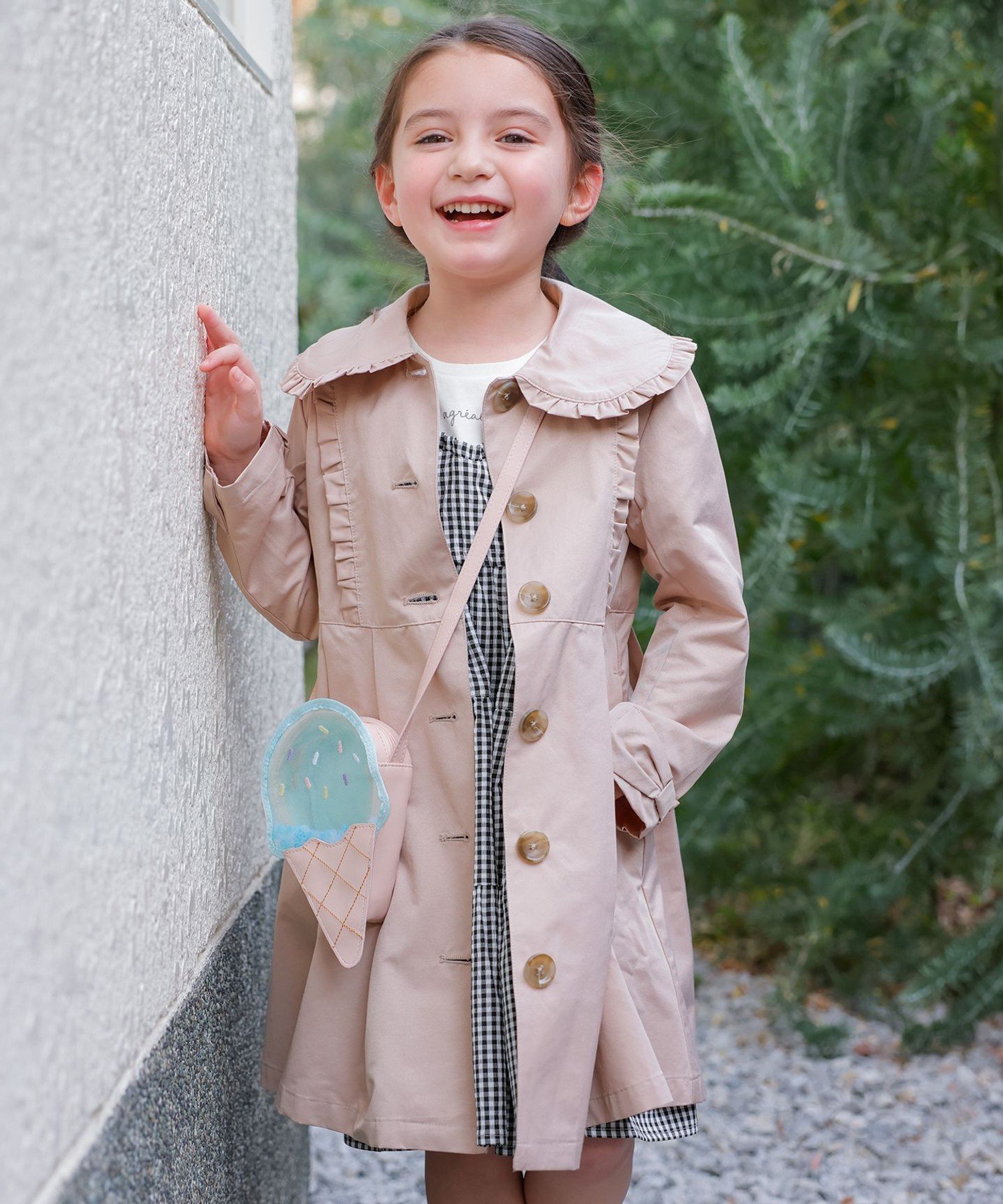 【SALE/30%OFF】ANY KIDS トレンチ コート エニィ ジャケット・アウター トレンチコート ベージュ【送料無料】