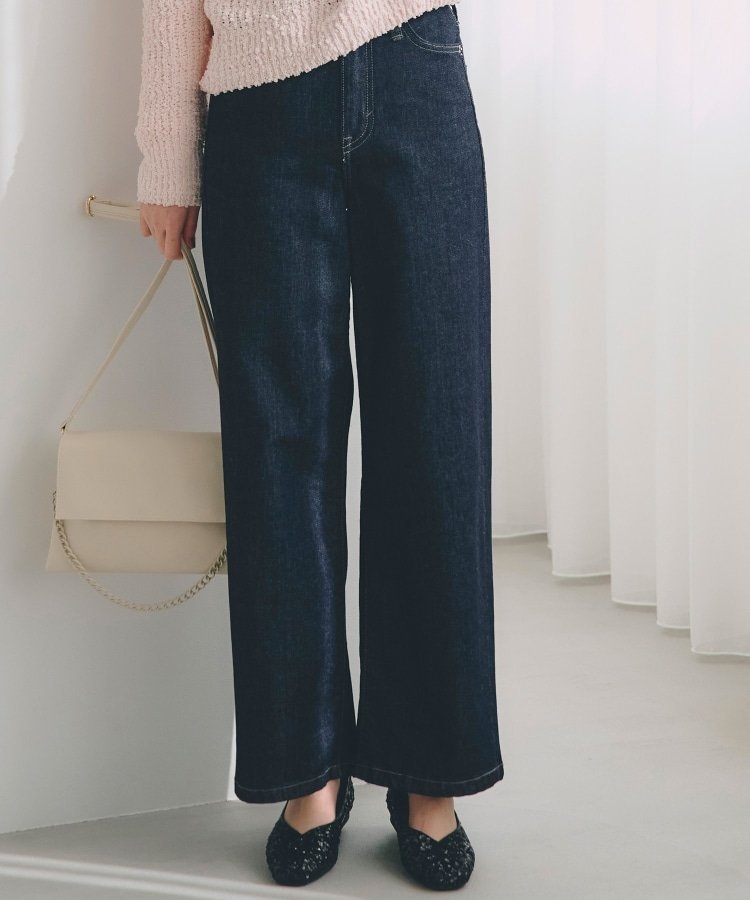 【SOMETHING*grove別注】LISAWIDE DENIM PANTS グローブ パンツ ジーンズ・デニムパンツ ブルー グレー