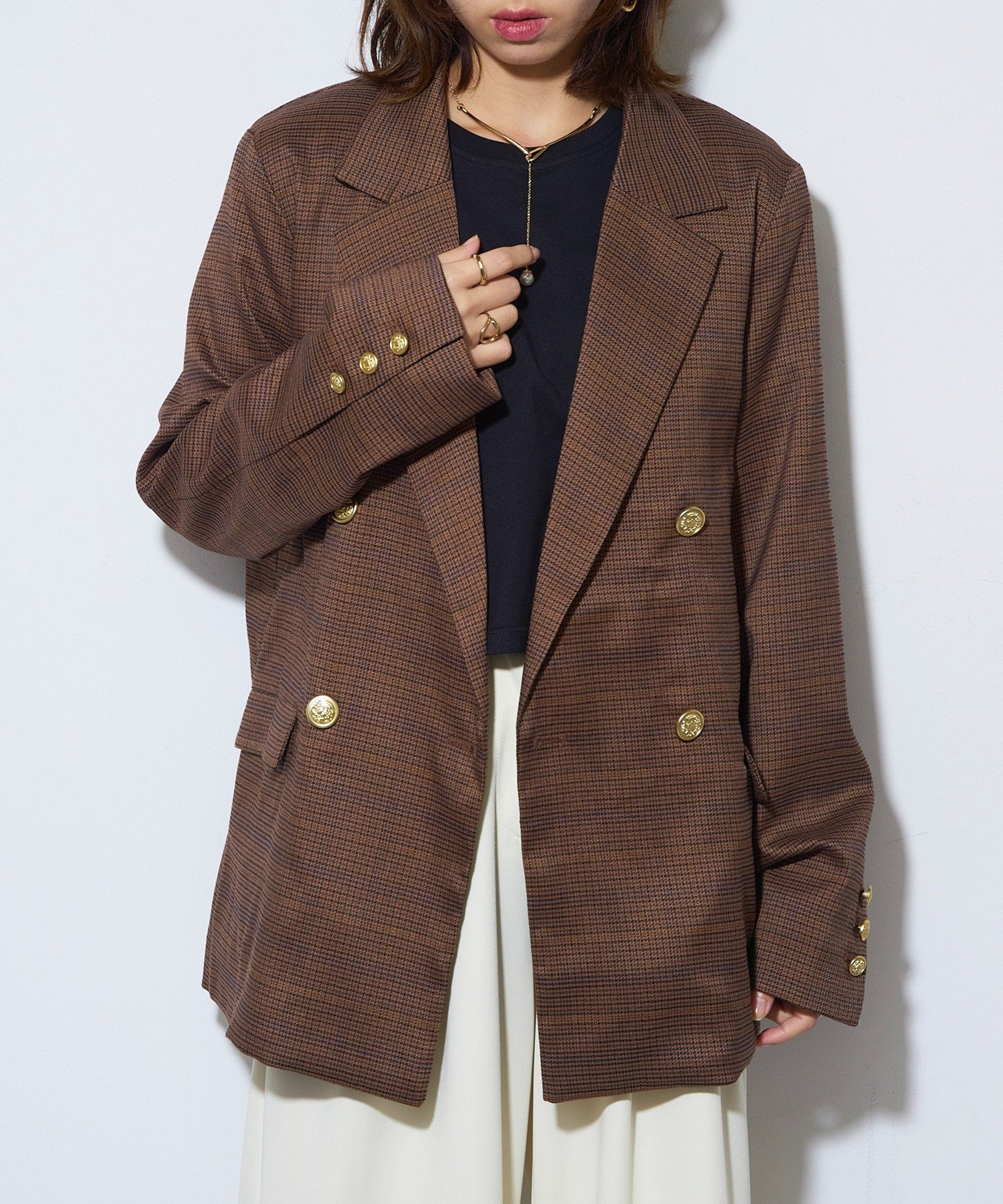 【SALE／33%OFF】MAISON BREEZE reveur MAISON BREEZE reveur/ツイルテーラードジャケット 金ボタンブレザー XNN セットアップセブン ジャケット・アウター テーラードジャケット・ブレザー グレー ブラウン ネイビー ベージュ【送料無料】