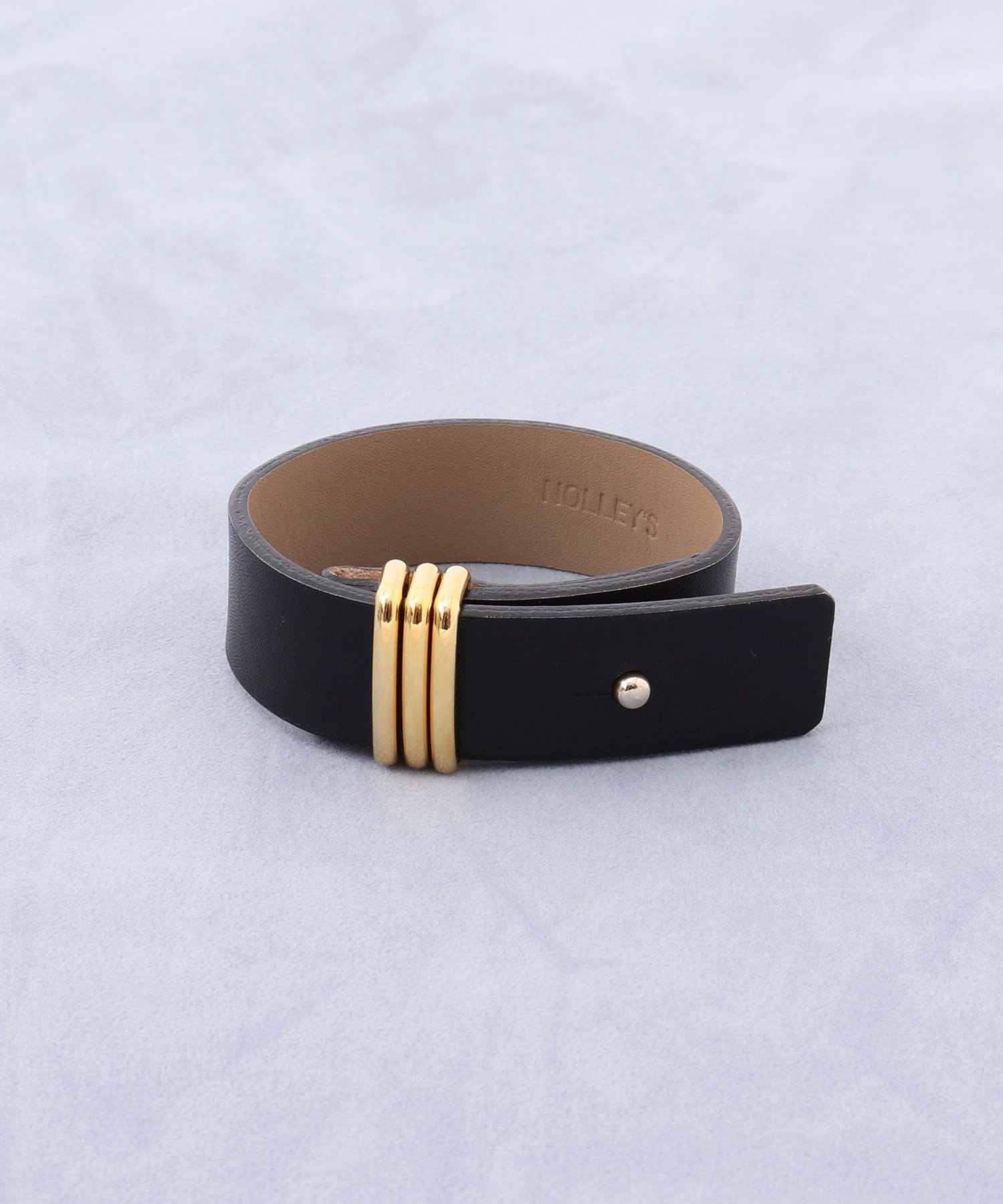 【SALE／31%OFF】grace grace 【grace grace/グラスグラス】メタルカンレザーブレスレット[PR 林 ★別注アイテム] ノーリーズ アクセサリー・腕時計 ブレスレット・バングル ブラウン ブラック【送料無料】のサムネイル