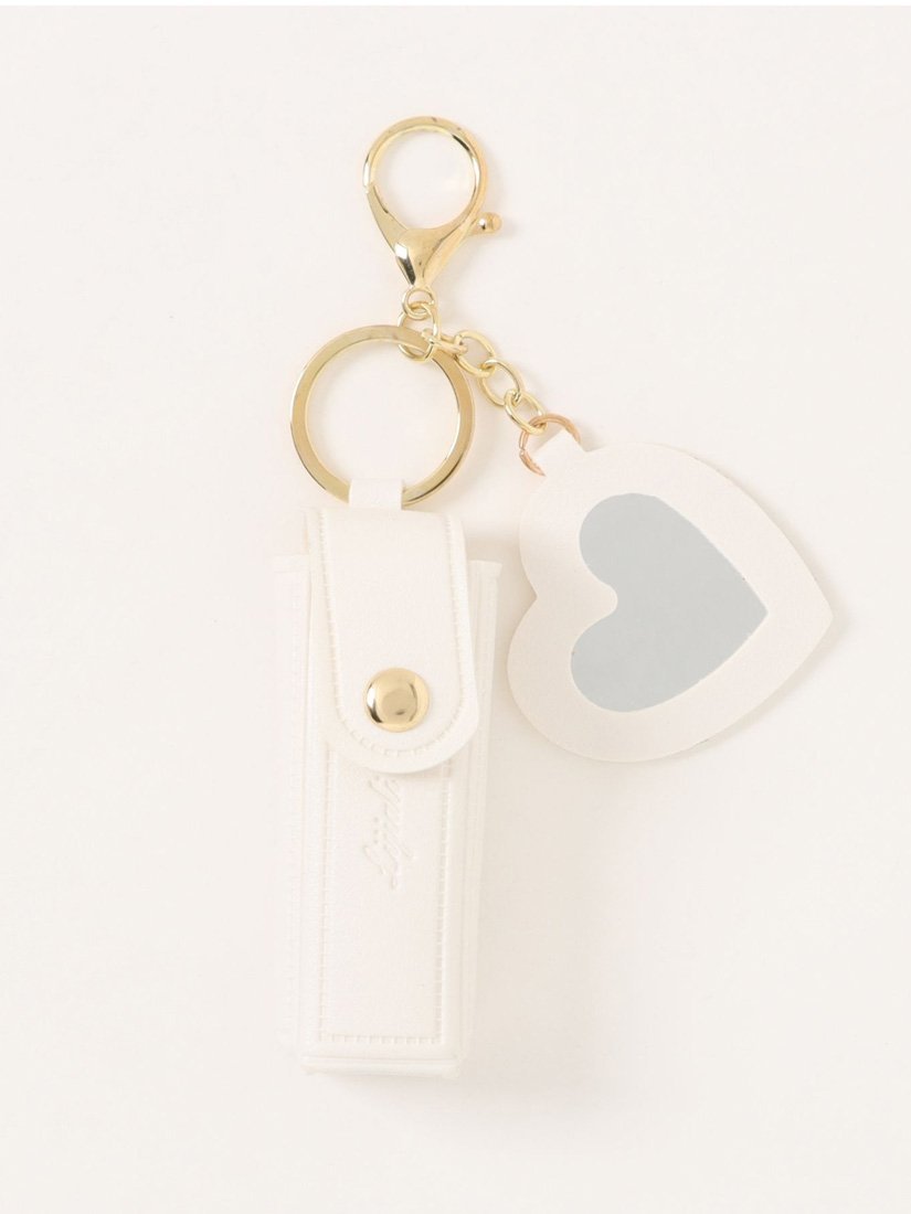 cache cache カシュカシュ cachecache / ハートミラー付きリップケース アンビリオン ファッション雑貨..