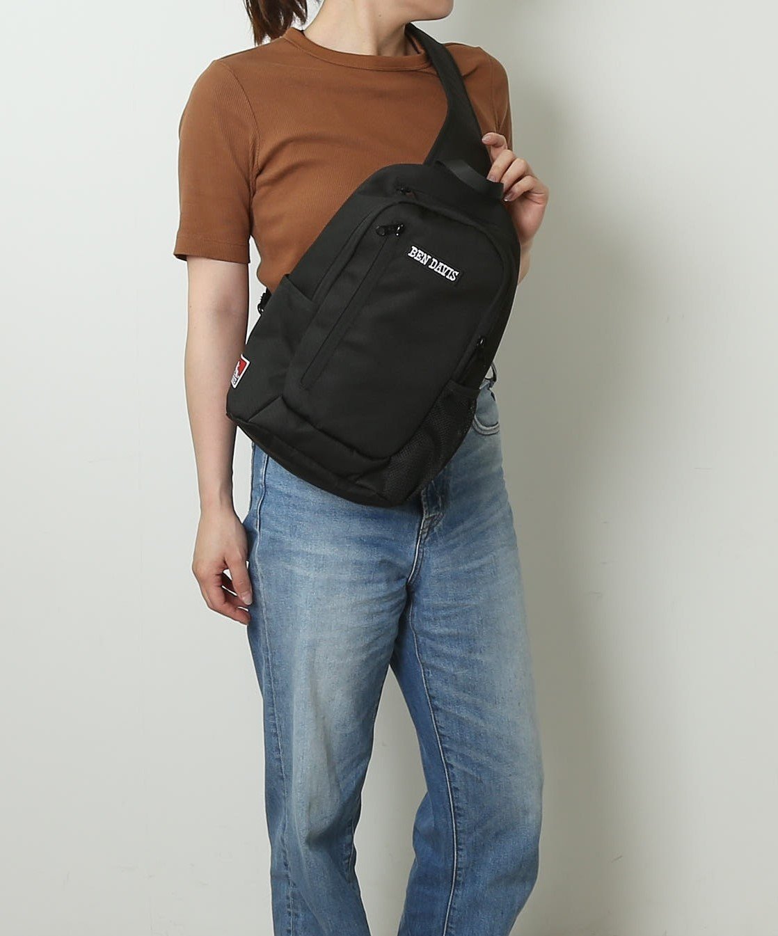 BEN DAVIS BEN DAVIS ベンデイビス ONE SHOULDER BAG ローラ バッグ ボディバッグ・ウエストポーチ ブラック【送料無料】