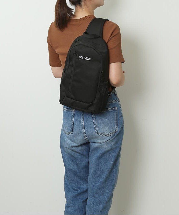 BEN DAVIS BEN DAVIS ベンデイビス ONE SHOULDER BAG ローラ バッグ ボディバッグ・ウエストポーチ ブラック【送料無料】