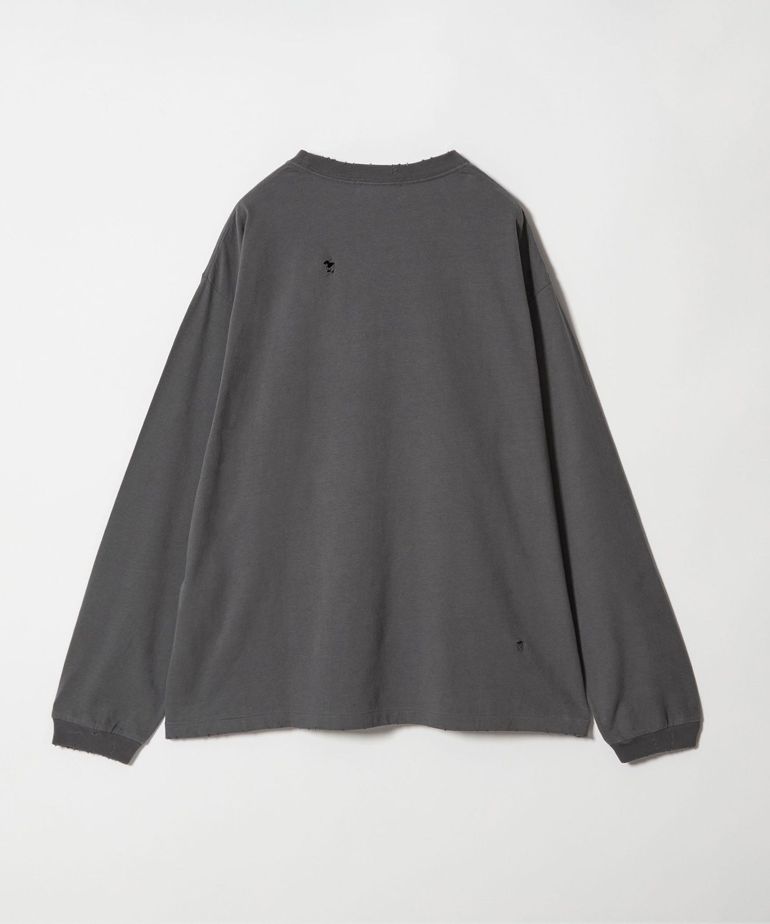 ディストレスト ロングスリーブ Tシャツ ユナイテッドアローズ アウトレット トップス カットソー・Tシャツ グレー