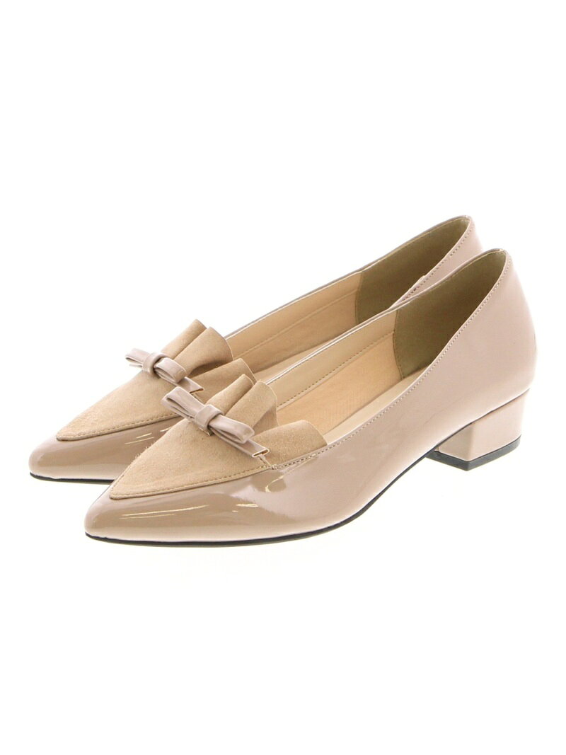 【SALE／40%OFF】JELLY BEANS フリルミニリボンパンプス/204-2571 ジェリービーンズ シューズ・靴 パンプス ベージュ ブラック パープルのサムネイル