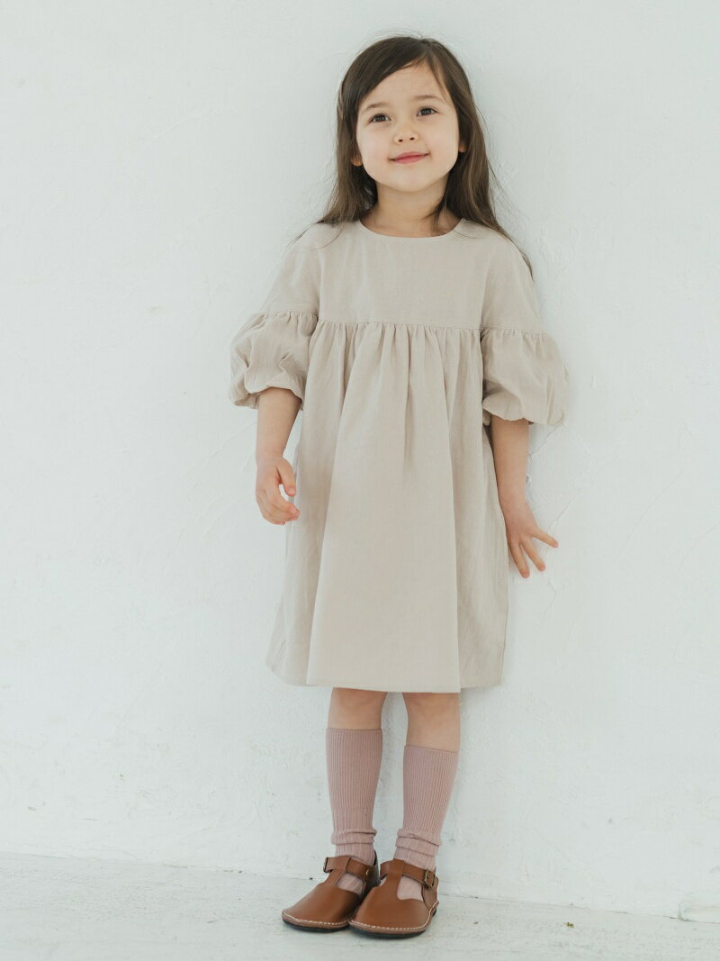 riziere riziere/(K)胸ギャザーバルーンスリーブワンピース リジェール ワンピース・ドレス その他のワンピース・ドレス ベージュ ホワイト パープル グリーン イエローのサムネイル