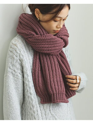 【SALE/30%OFF】BEAMS HEART BEAMS HEART / ケーブル ロングストール ビームス アウトレット ファッション雑貨 マフラー・ストール・ネックウォーマー パープル ベージュ グリーン
