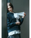 【SALE/50%OFF】YECCA VECCA ラメ刺繍ロゴスウェット イェッカヴェッカ トップス スウェット・トレーナー ベージュ ネイビー ホワイト【送料...