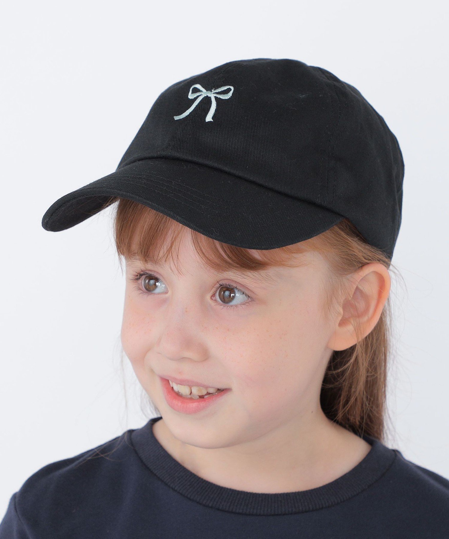 【SALE／60%OFF】SHIPS KIDS SHIPS KIDS:リボン モチーフ キャップ シップス 帽子 キャップ ベージュ ブラック
