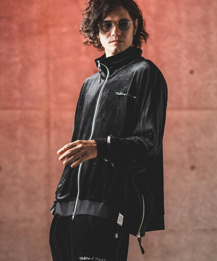 GLIMCLAP mj10217- Velor fabric dolman sleeve track jacket トラックジャケット カンビオ ジャケット・アウター その他のジャケット・アウター ベージュ ブラック【送料無料】 GLIMCLAP mj10217- Velor fabric dolman sleeve track jacket トラックジャケット カンビオ ジャケット・アウター その他のジャケット・アウター ベージュ ブラック【送料無料】