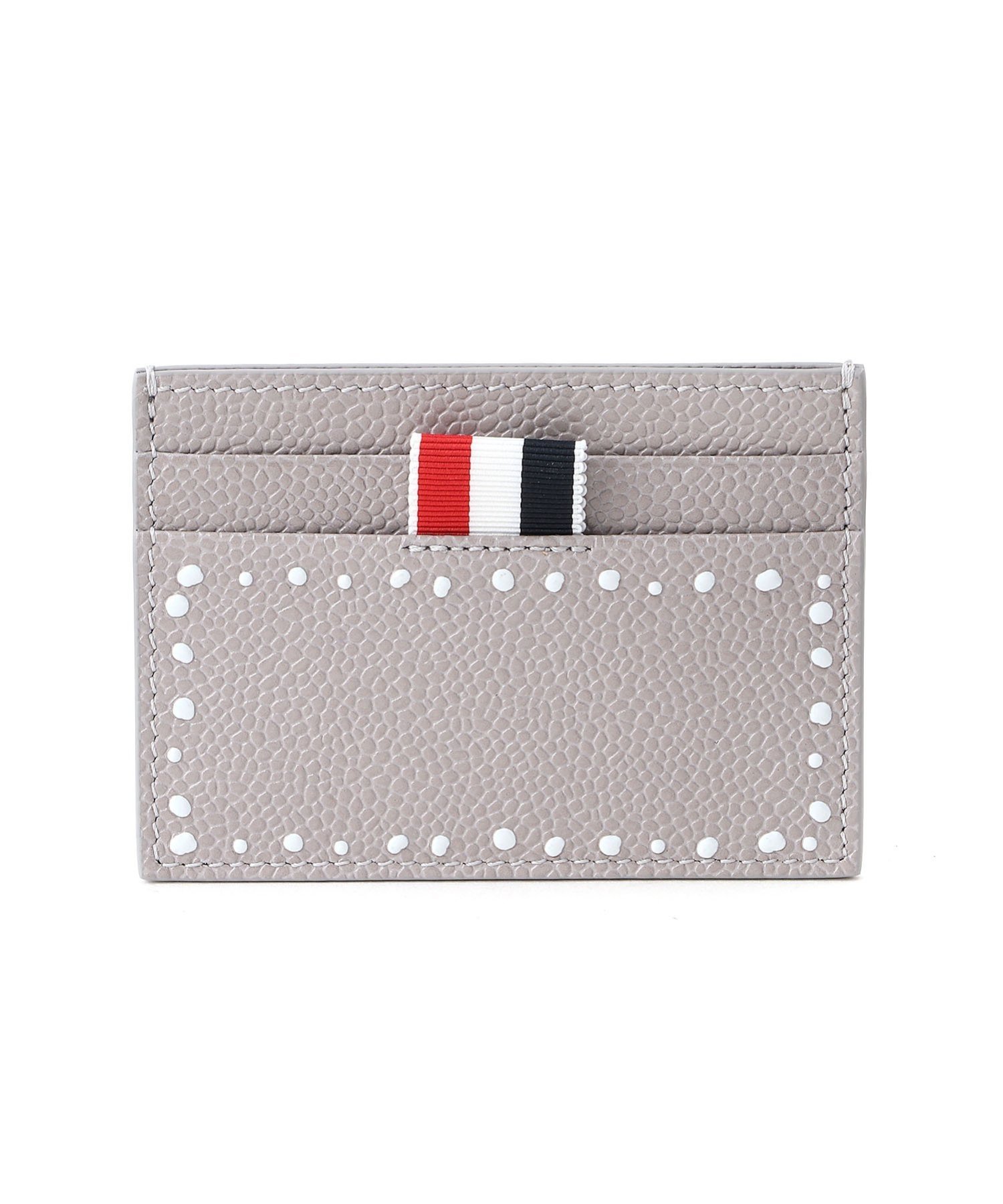 THOM BROWNE <公式> SINGLE CARD HOLDER トムブラウン 財布・ポーチ・ケース 名刺入れ・カードケース グレー【送料無料】
