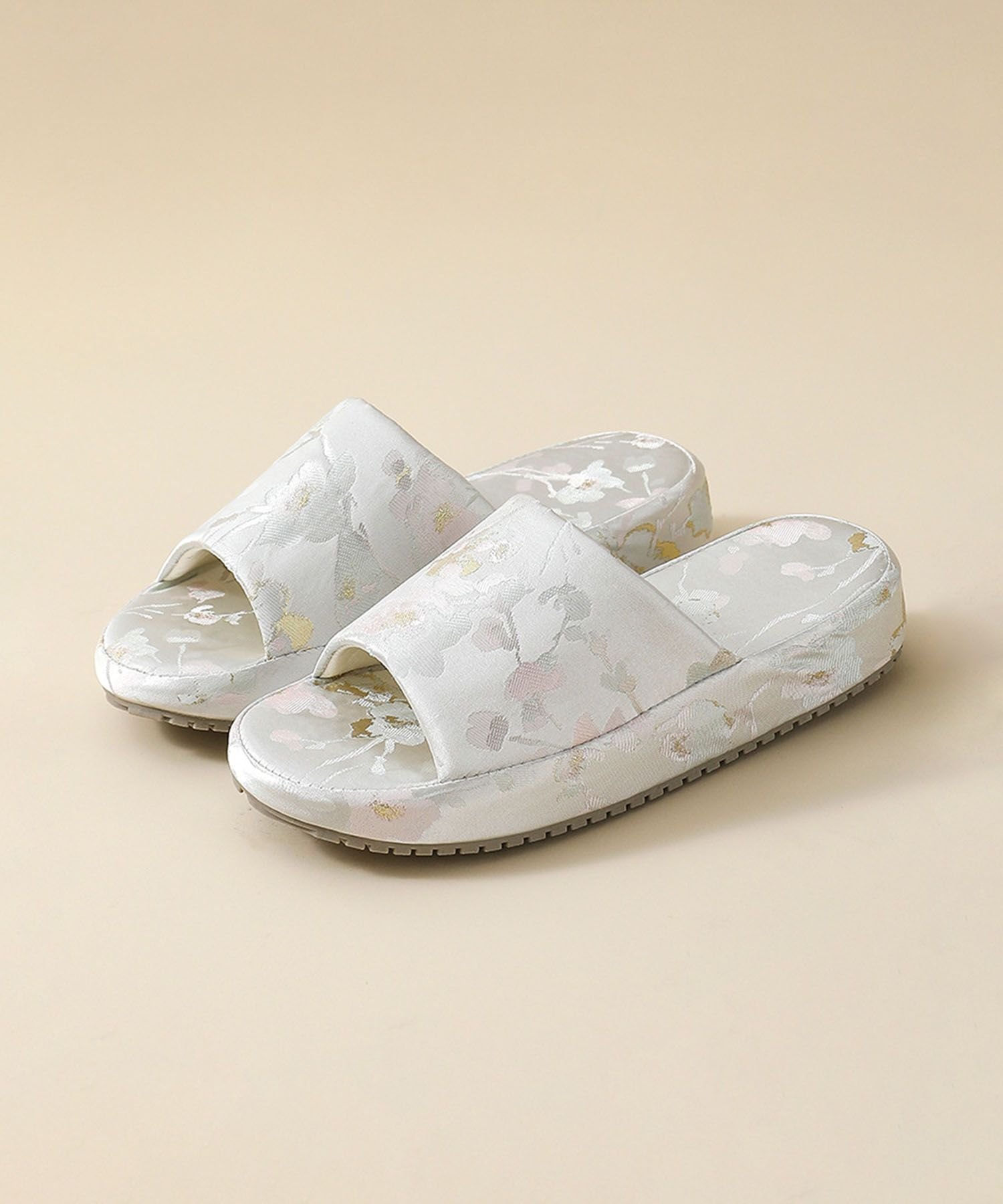 【SALE／20%OFF】aimoha home aimoha home/花柄ジャガードルームスリッパ アイモハ シューズ・靴 その他のシューズ・靴 ピンク グレー ホワイト