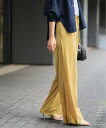 VERMEIL par iena SHEER VELOUR EASY パンツ ヴェルメイユ パー イエナ パンツ その他のパンツ イエロー グレー【送料無料】