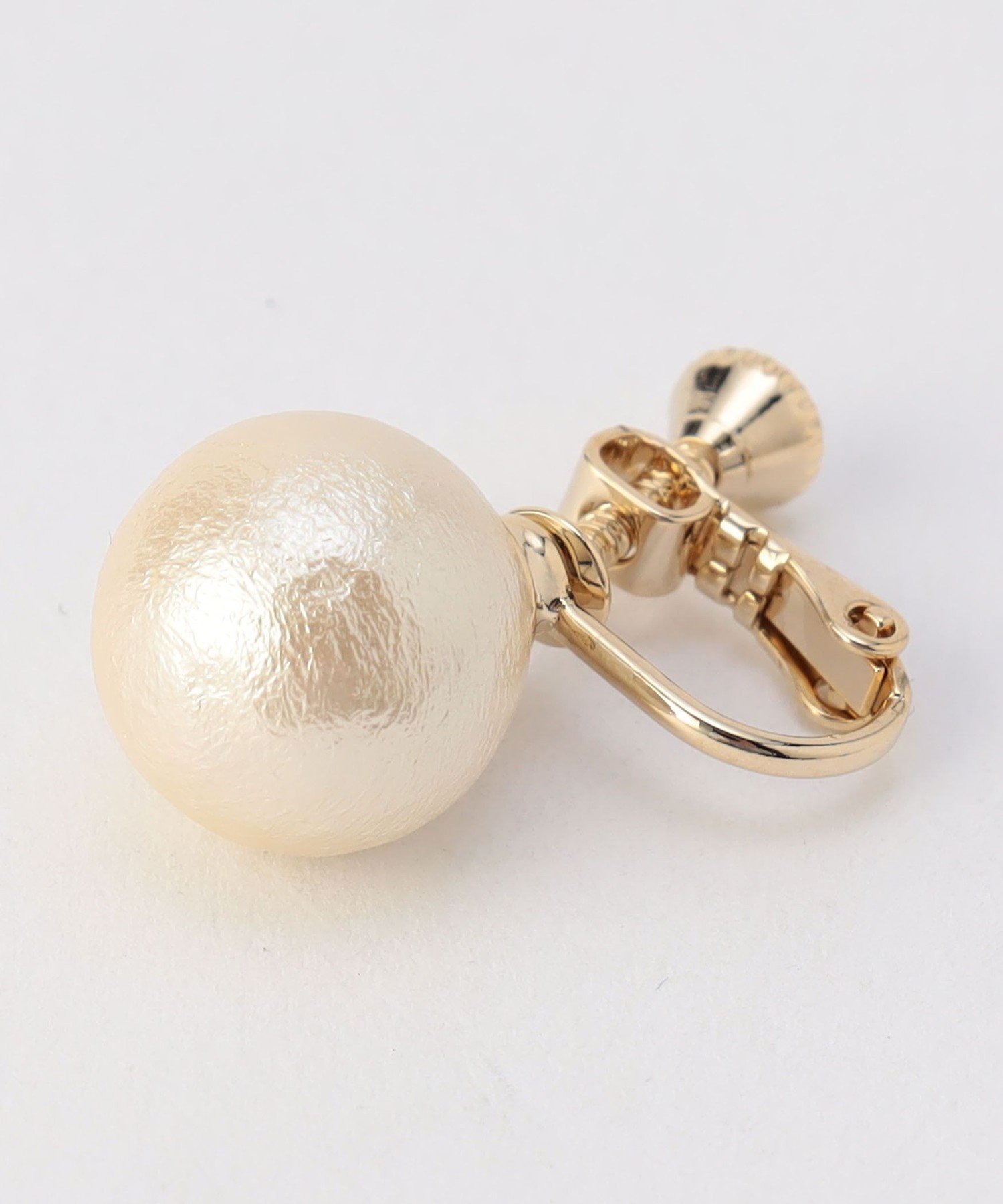 MICO COULIER コットンパールイヤリング 12mm ノーリーズ アクセサリー・腕時計 イヤリング・イヤーカフ