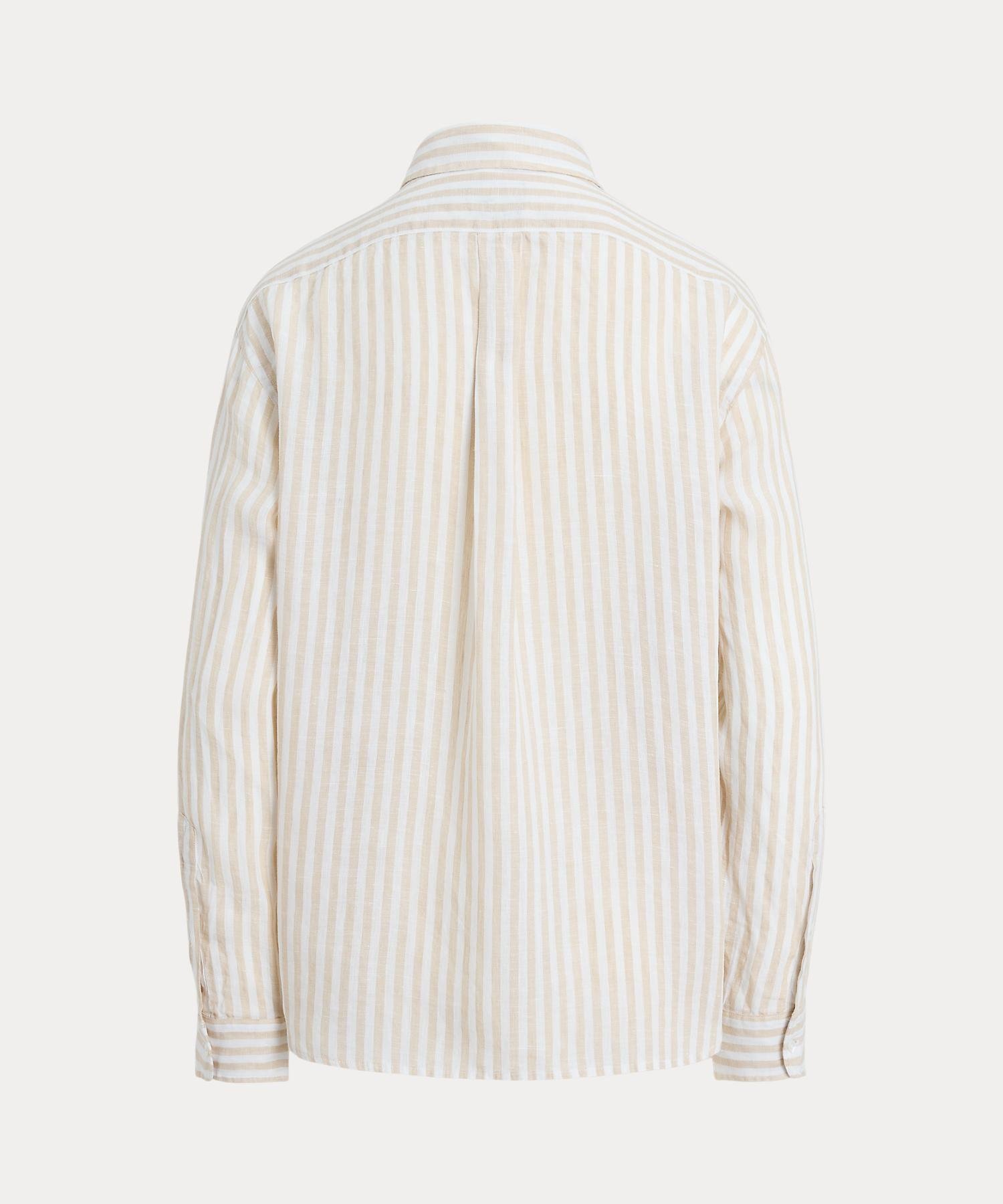 POLO RALPH LAUREN ワイド クロップド ギンガム リネン シャツ ラルフローレン トップス シャツ・ブラウス【送料無料】