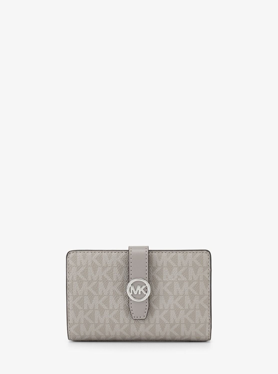 【SALE／71%OFF】MICHAEL KORS GREENWICH ジップアラウンド タブ ウォレット ミディアム - MKシグネチャー マイケルコース マイケル・コース 財布・ポーチ・ケース 財布【送料無料】