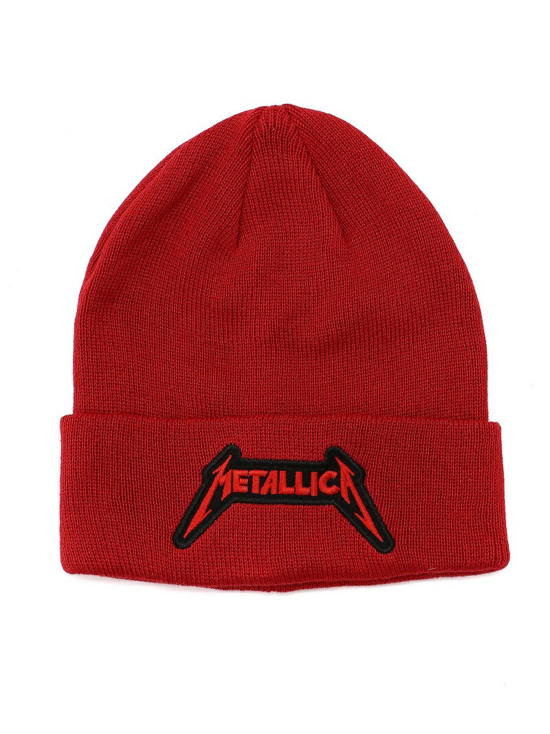 【SALE／55%OFF】METALLICA (W)【METALLICA(メタリカ)】ニットワッチ テットオム 帽子 ニット帽・ビーニー レッド ブラック