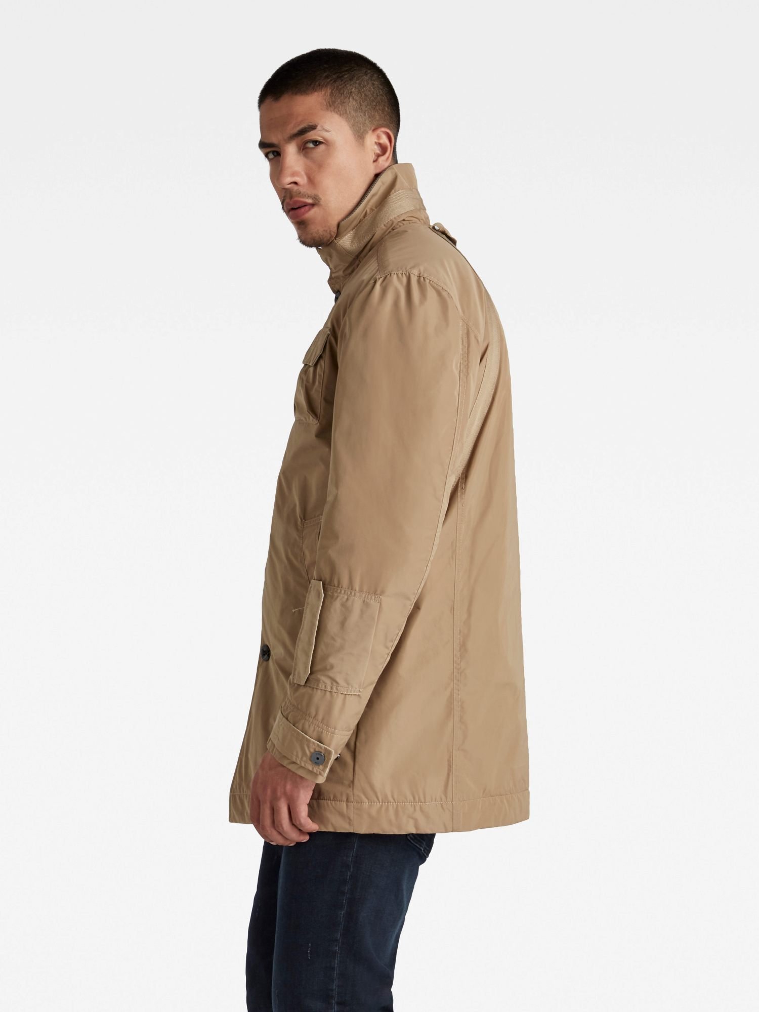 【公式ショップ】Utility Tape Pdd Trench ジースターロゥ ジャケット・アウター トレンチコート ベージュ