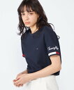 【SALE／30%OFF】TOMMY HILFIGER (M)TOMMY HILFIGER(トミーヒルフィガー) ピケフラッグカフTシャツ トミーヒルフィガー トップス カットソー・Tシャツ ネイビー ホワイト グレー【送料無料】