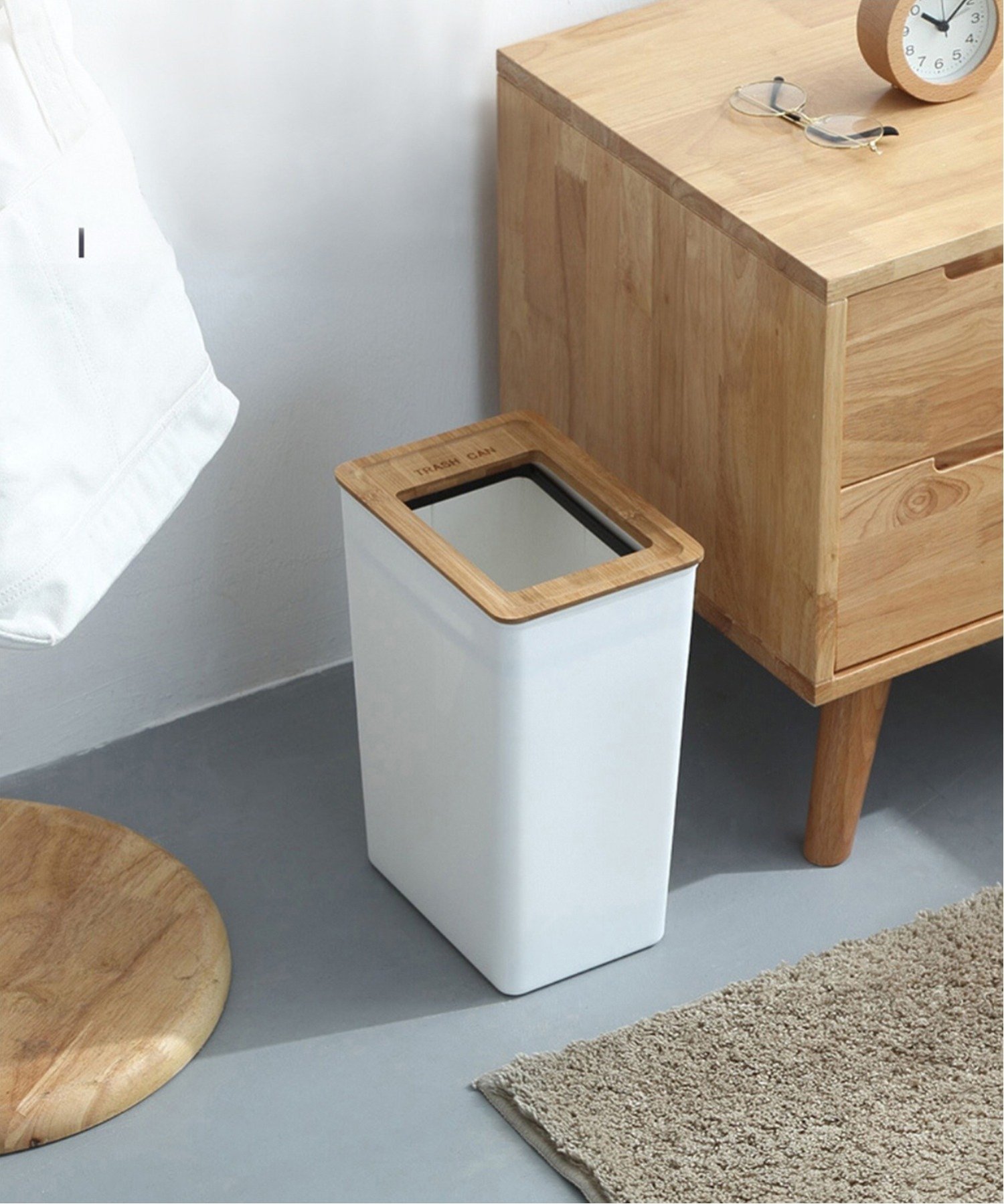 【SALE／15%OFF】aimoha home aimoha home/(W)ゴミ袋がすっきり収まるゴミ箱 アイ...
