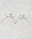 【SALE/50%OFF】OPAQUE.CLIP リボンピアス オペークドットクリップ アクセサリー・腕時計 ピアス シルバー ゴールド