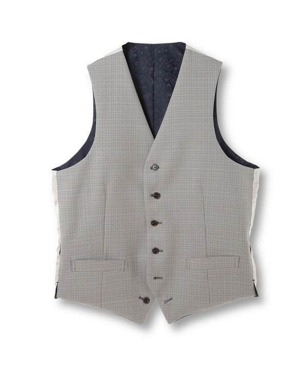 MEN'S BIGI 【ACTIVE TAILOR】ミックスヤーン/ポップサックリバーシブルベスト メンズ ビギ ジャケット・アウター マウンテンパーカー ベージュ ネイビー【送料無料】