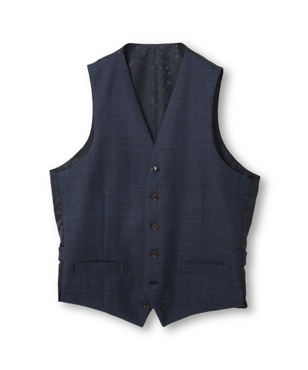 MEN'S BIGI 【ACTIVE TAILOR】ミックスヤーン/ポップサックリバーシブルベスト メンズ ビギ ジャケット・アウター マウンテンパーカー ベージュ ネイビー【送料無料】