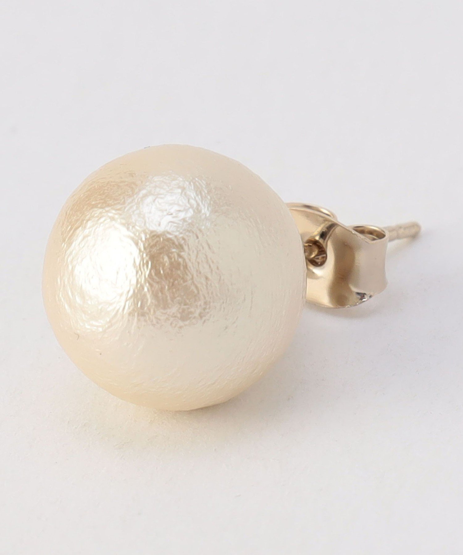 MICO COULIER コットンパールピアス 12mm ノーリーズ アクセサリー・腕時計 ピアス