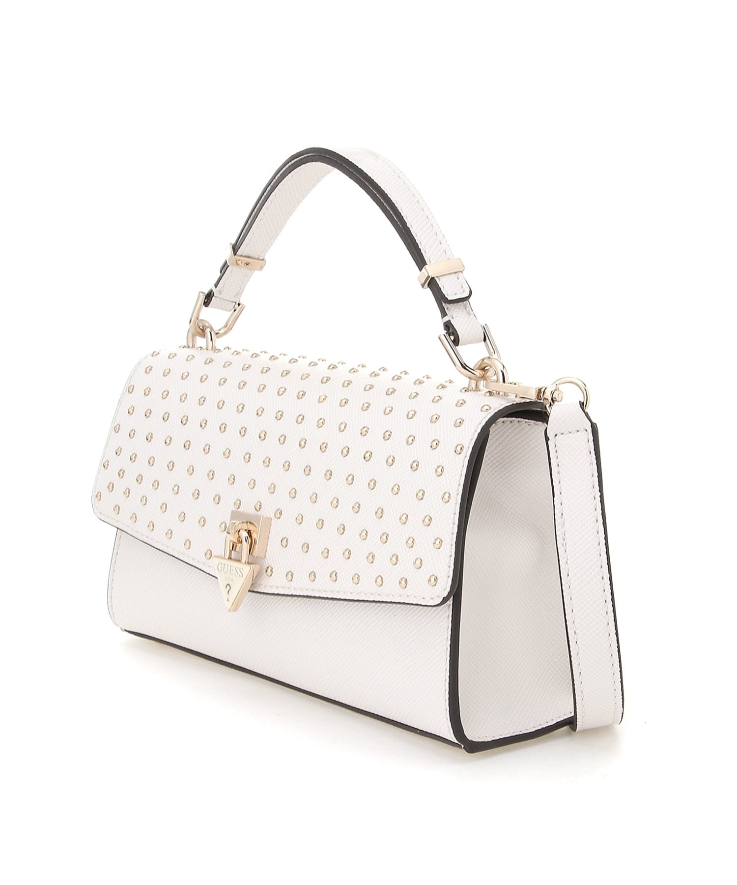 GUESS/(W)PATSIE Top Handle Flap ハンドバッグ ショルダーバッグ ゲス バッグ ショルダーバッグ ホワイト