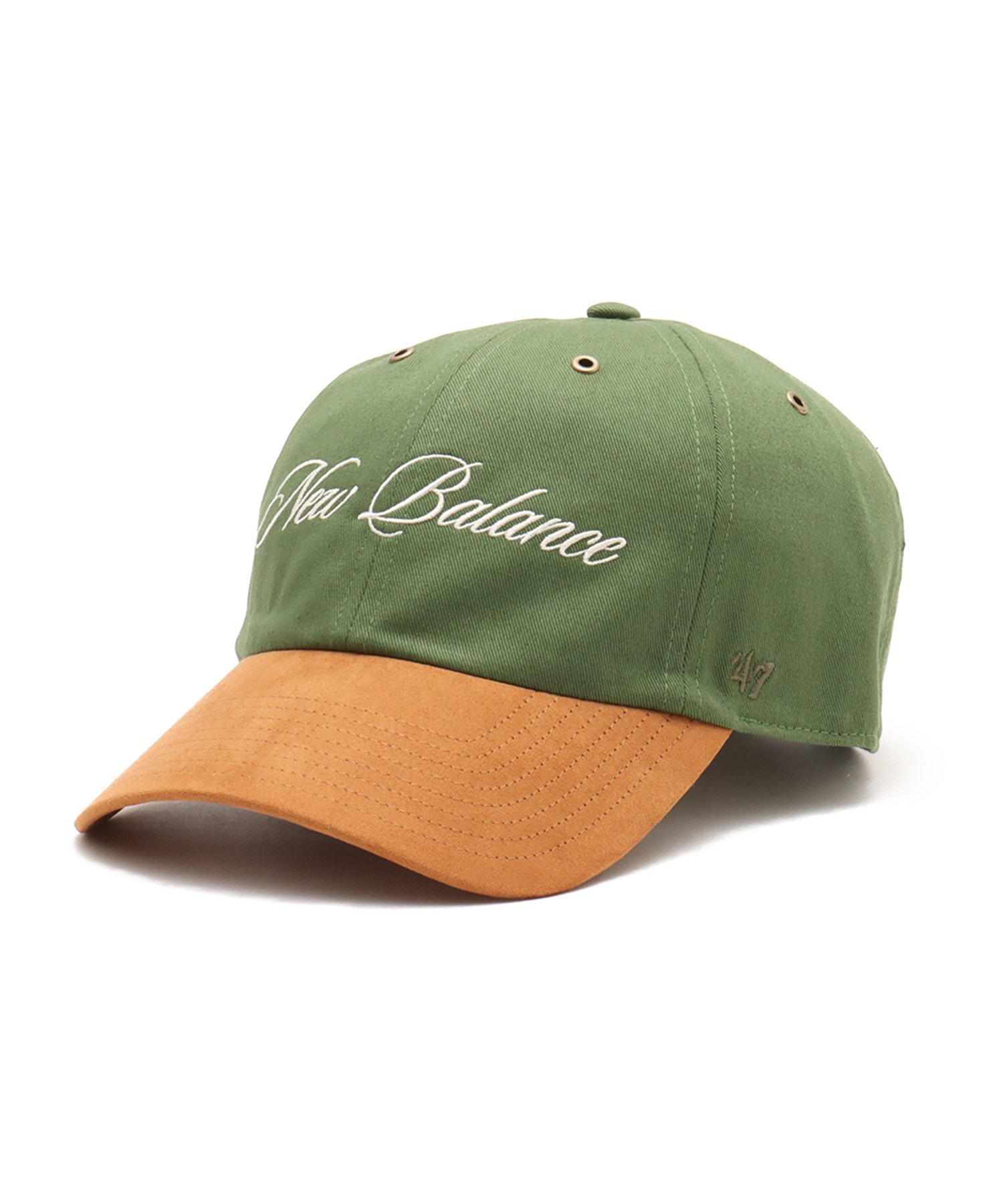 New Balance New Balance NB by '47 Canvas & Suede Clean Up Cap ダークアルペングリーン アトモス 帽子 キャップ グリーン【送料無料】