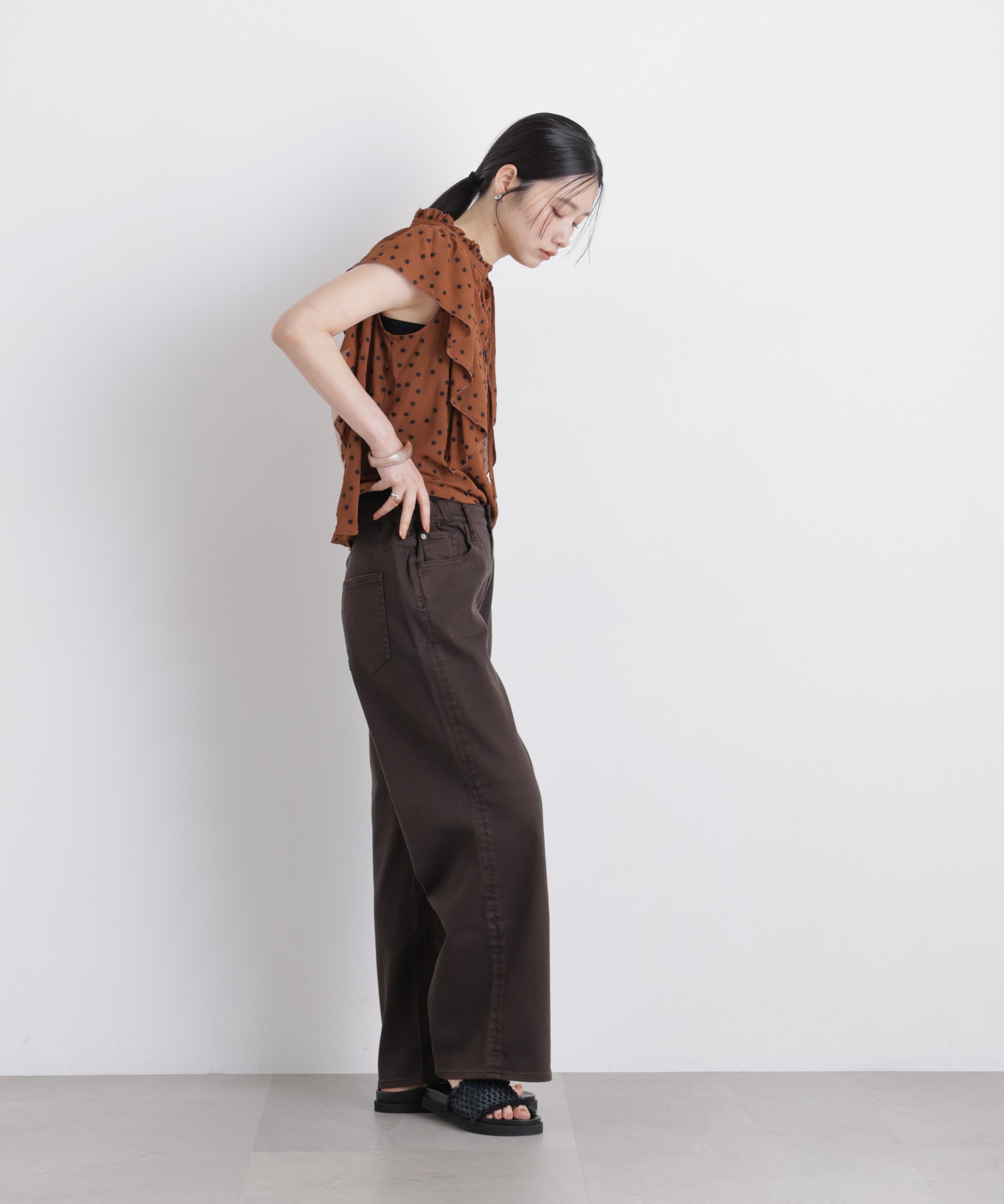 NANO universe Healthy DENIM/別注 Pink Pepper M-Easy ナノユニバース パンツ その他のパンツ ブラウン