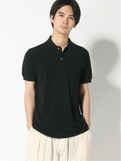 Garment Dyed Pique Polo Shirt 20071610027610: Black Garment Dyed Pique Polo Shirt 20071610027610: Black