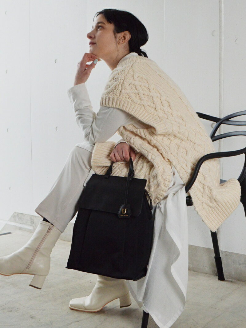 【SALE／30%OFF】Histoire-U Sac a dos a la mode【サカ ドゥ ア ラ モード】ナイロンリュック イストワール バッグ リュック・バックパック ブラック ベージュ カーキ ブラウン グレー ネイビー ピンク【送料無料】のサムネイル