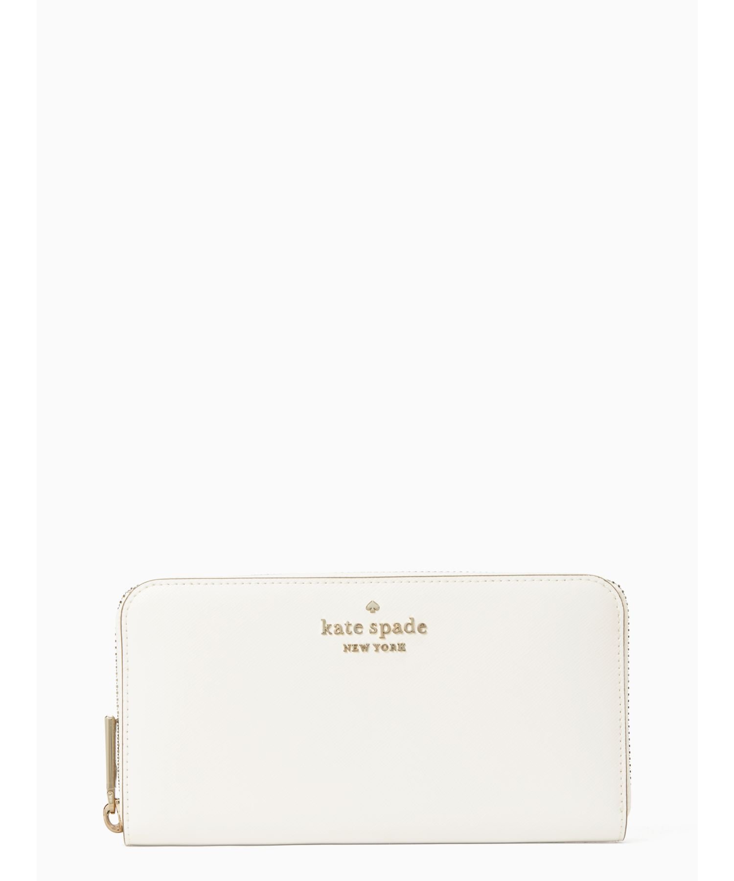 ケイトスペード ポーチ（レディース） 【SALE／75%OFF】kate spade new york ステイシー ラージ コンチネンタル ウォレット ケイトスペードニューヨーク 財布・ポーチ・ケース 財布 ホワイト【送料無料】