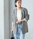 【SALE/60%OFF】SHIPS WOMEN <手洗い可能>チェック / 無地 フリンジ ボクシー ジャケット シップス ジャケット・アウター テーラードジ...