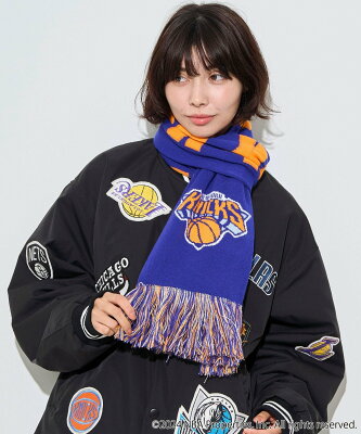 【SALE/55%OFF】WEGO MEN'S 別注NBA マフラータオル ウィゴー ファッション雑貨 マフラー・ストール・ネックウォーマー ブルー ブラック レッド ホワイト