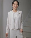【SALE/40%OFF】J.PRESS LADIES L 【洗える】D?COR ニット ジャケット ジェイプレス ジャケット・アウター ノーカラージャケット ...